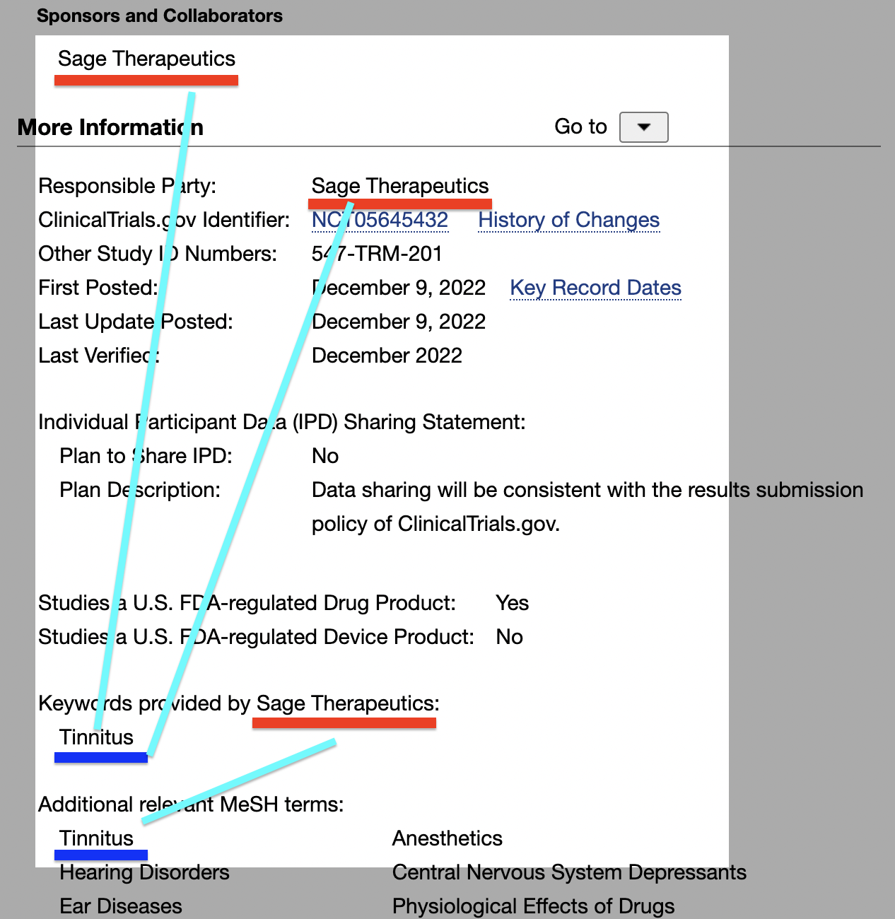 Sage Therapeutics is developing a tinnitus drug 2022-2023