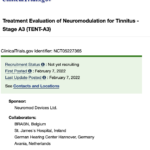 Preview of Lenire TENT-A3 study record