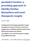 metabolomic profiling tinnitus article screenshot